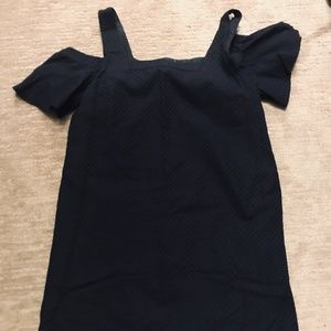 JCREW Navy Blue off the shoulder short dress